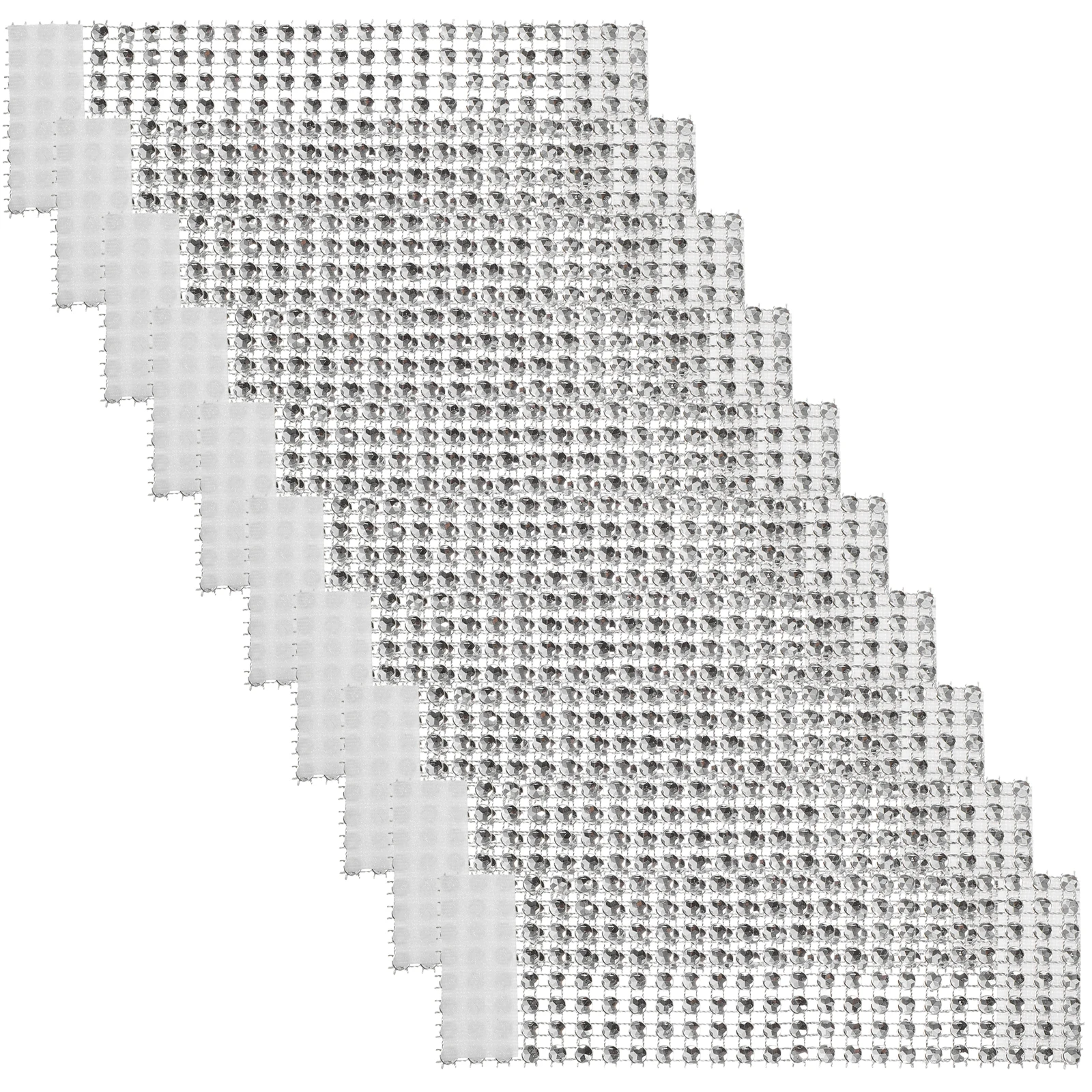 

Napkin Ring Wedding Decor Serviette Rings for Table Gift Crystal Bride Silver Rhinestone