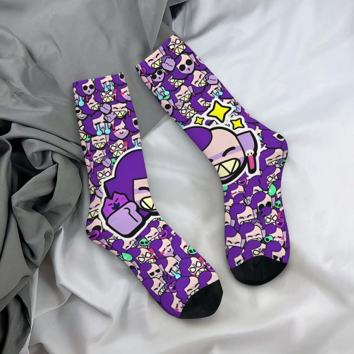 Emz brawll Socken Männer Frauen Polyester Casual Game Socken Harajuku Frühling Sommer Herbst Winter Mittel rohr Strümpfe Geschenk