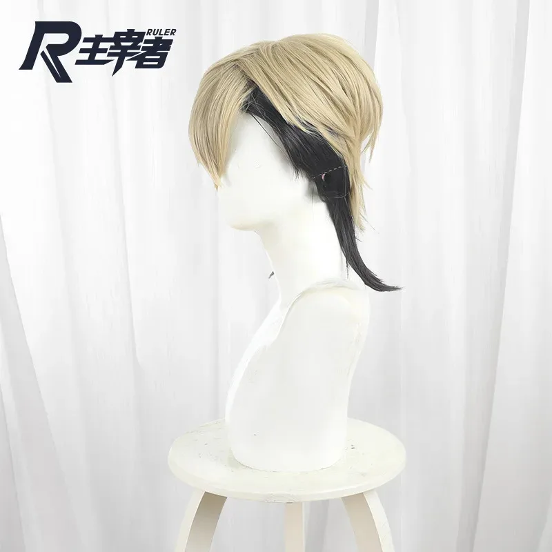 

2025 aaa аниме Gachiakuta Zanka косплей короткий двухцветный цвет Хэллоуин карнавал вечерние парик для ролевых игр + бесплатная кепка