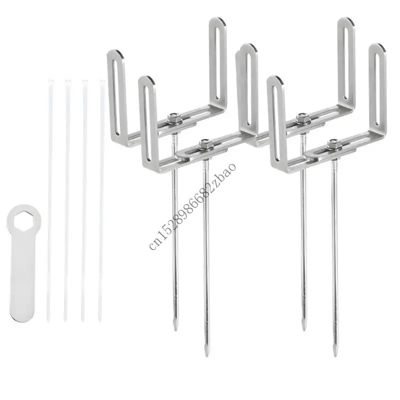 

H7EA Pack Of 4 Flexible Downspout Parentheses For Home Grass Industrial Pipe Assist Stopping Clogging In Blustery Districts