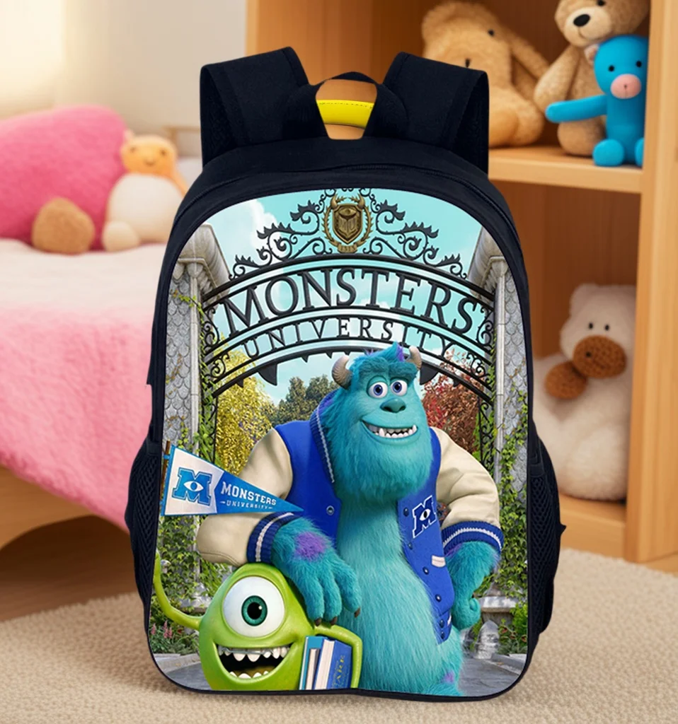 

Children Monsters University Novelty Schoolbag,Student Lightweight Bookbag Daily Knapsack
