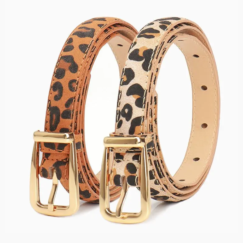 الحزام الجديد بطبعة الفهد للنساء Spice Girls مع حزام عتيق مزين بالدوبامين على الموضة الأوروبية والأمريكية #4