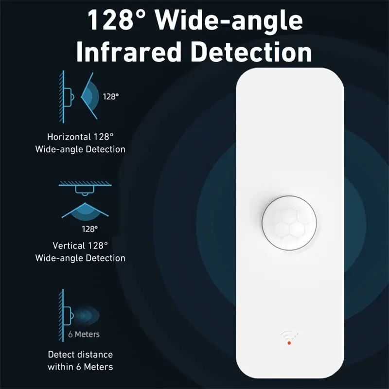 Tuya WiFi Zigbee PIR Sensor de movimiento hogar inteligente cuerpo humano Detector infrarrojo seguridad vida inteligente funciona con Alexa Google Home