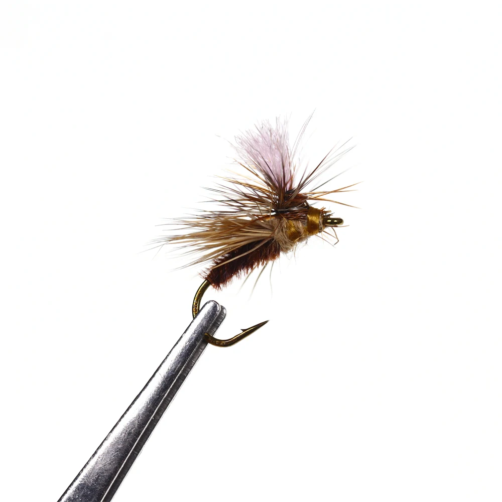 Vtwins 14# Top Ten Parachute Caddis Quintessential Dry Fly Parachute Adams Rainbow Trout Lure Fly Fishing Lures Trout Flies