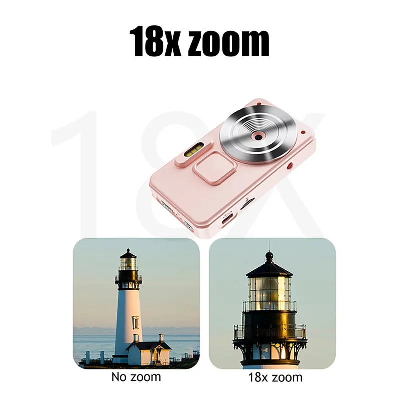 BTLIFE-Camera digitale per bambini Video HD 4K 30Fps 2000Mah Registratore di registrazione a lungo termine Luci di riempimento Funzione OTG