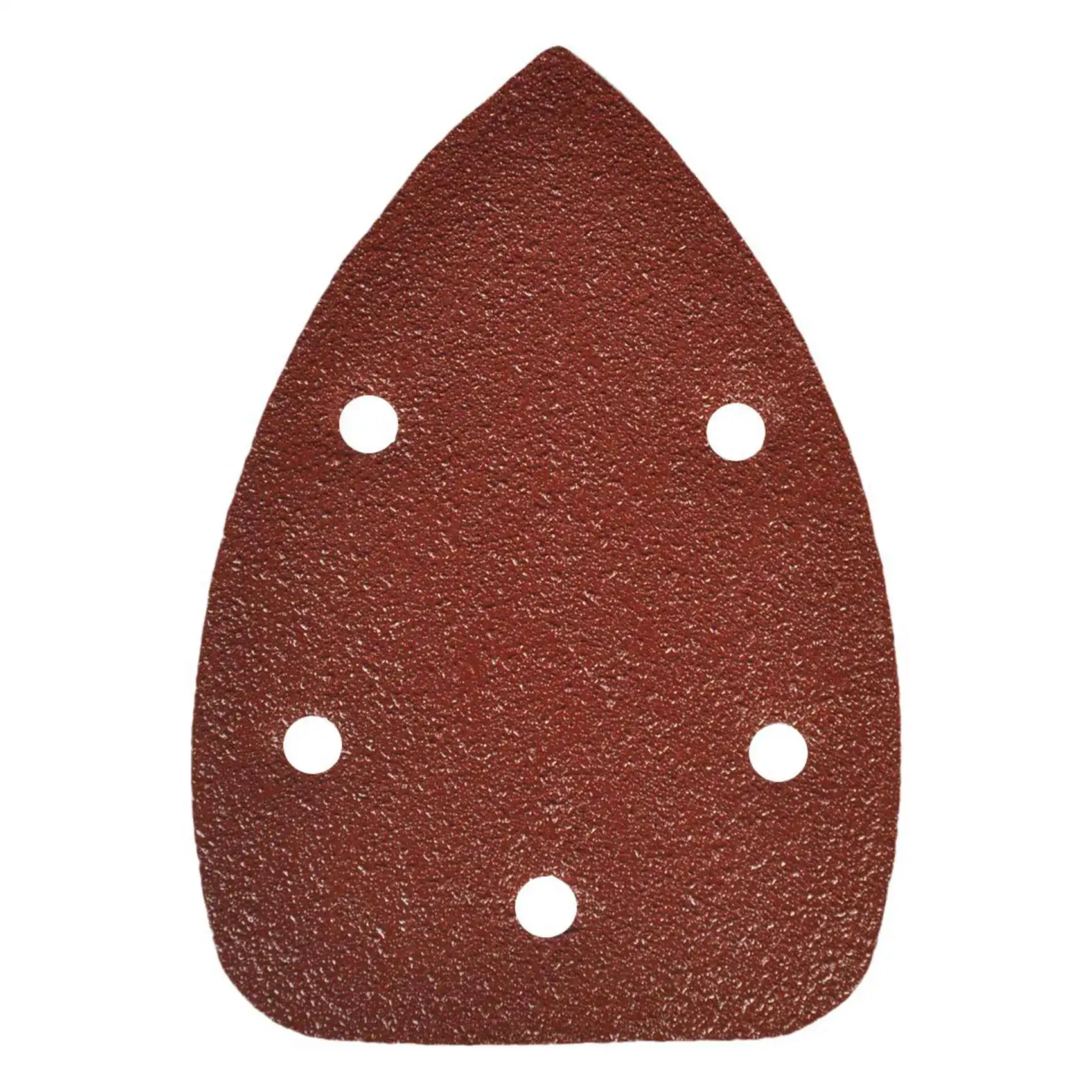 ABHU 100 قطعة من ورق الصنفرة الثلاثي مقاس 10 40-400 ورق الصنفرة الخشن لآلة تلميع 140 مم ورق الصنفرة الزاوية ذو 5 فتحات