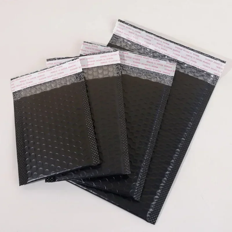 Embalagem de bolha Envelopes Mailing, poli Envelope Branco para Envio, Self Bubble Bag, preto, rosa, atacado, 100-10 Pcs