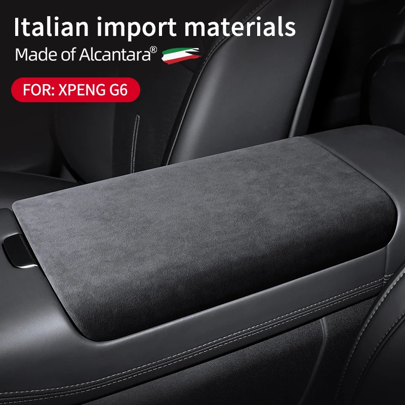 

For Xiao peng G6 2023 Car Center Console Armrest Box Cover Suede Trim Auto Scuff Plate Protectors Styling Accessories