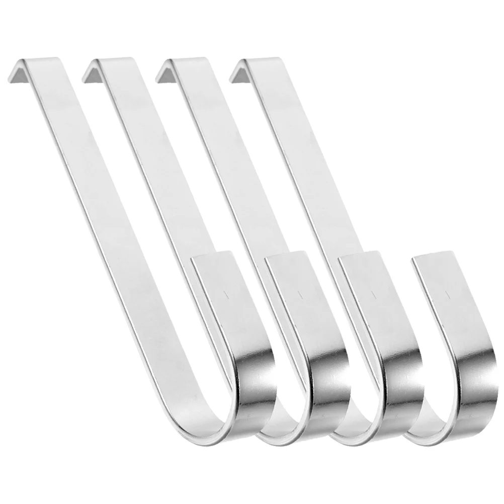 

4 Pcs Vinyl Siding Hooks for Flowerpot Stainless Steel to Weave Hanging Outdoor