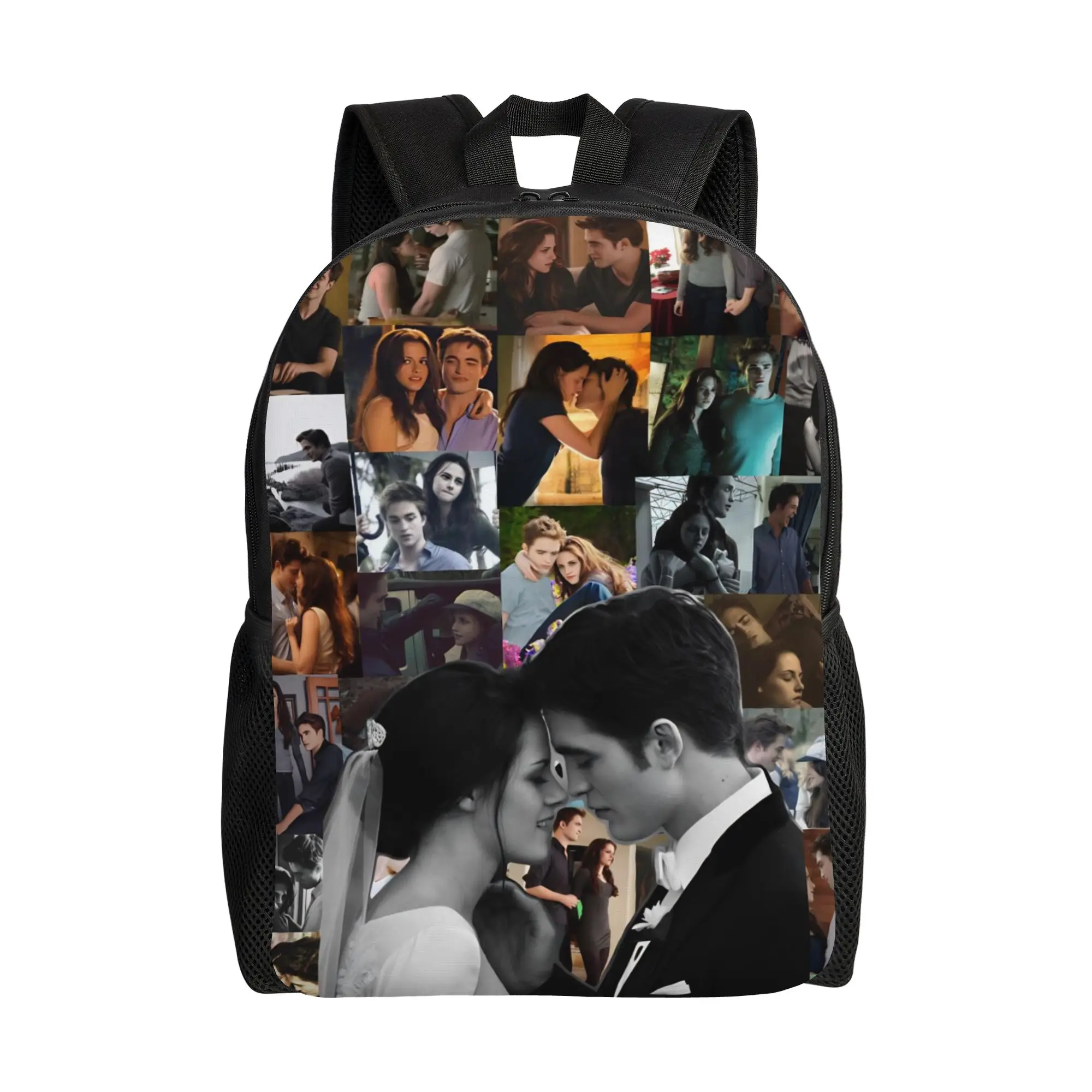 The Twilight Saga Movie Backpack Outdoor High School Business Bella Edward Vampire Daypack for Men Women Laptop Shoulder Bag