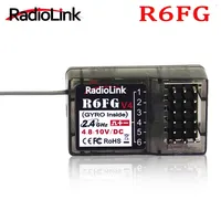 Radiolink R6FG V4 2.4GHz 6 CH FHSS Receiver High Voltage Gyro Integrated For RC4GS RC3S RC4G T8FB RC6GS Transmitter RC Car Boat