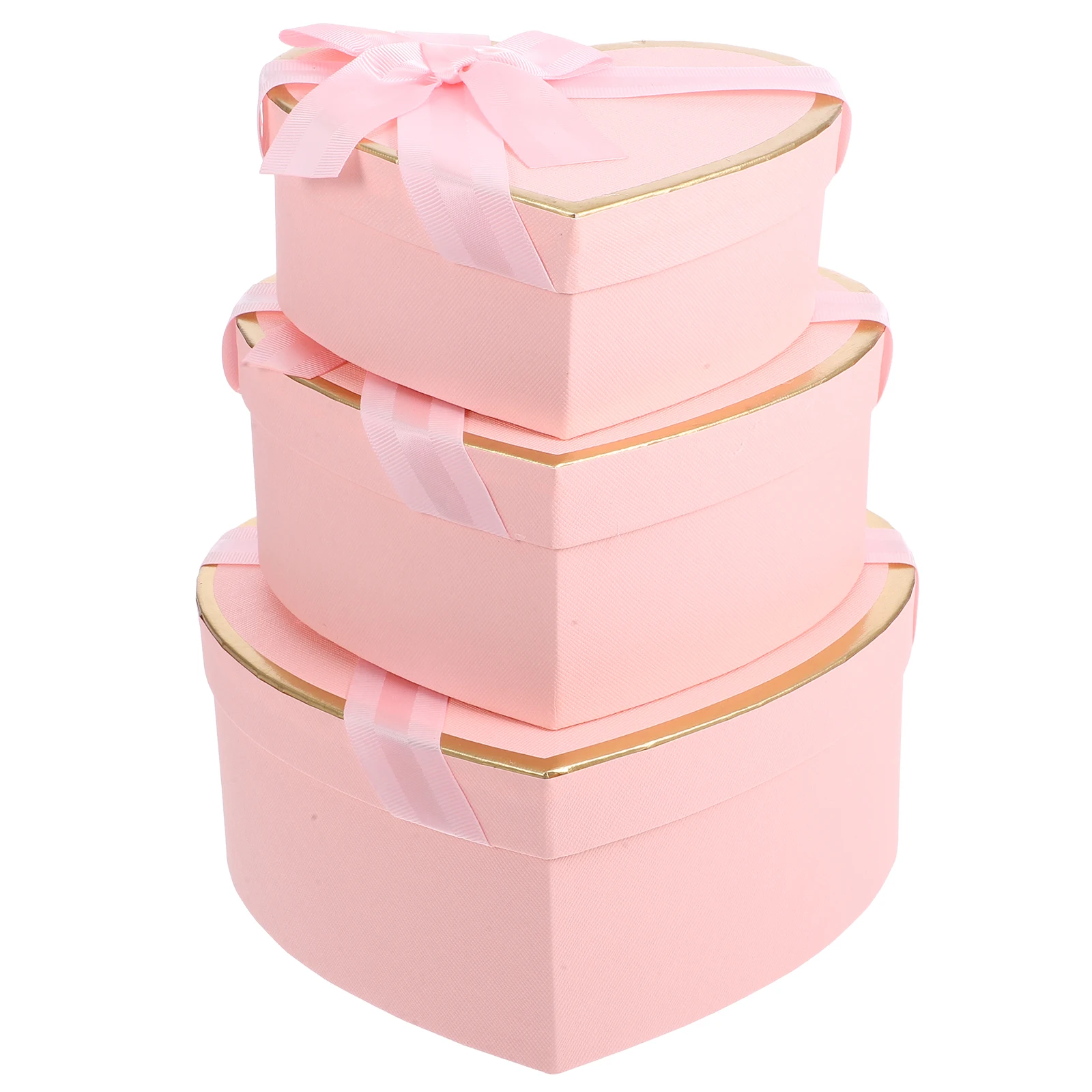 

1 set Heart Shaped Box for Valentines Elegant Packaging Birthday Present Cardboard Boxes Heart Shape Nesting Boxes Storage