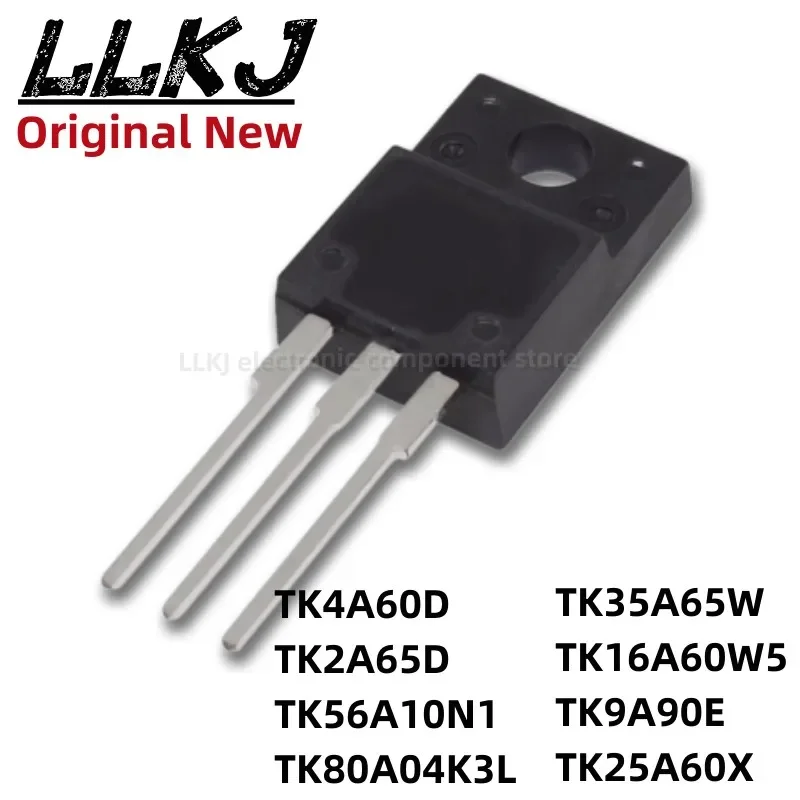 1pcs TK4A60D TK2A65D TK56A10N1 TK80A04K3L TK35A65W TK16A60W5 TK9A90E TK25A60X TO-220F MOS FET