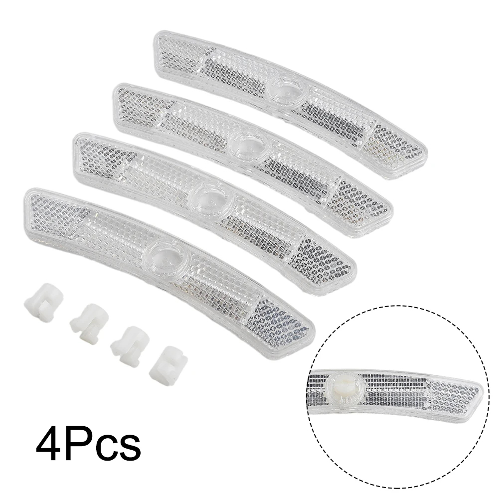 Bicycle Reflective Strips Spoke Reflector Outdoor Garden 125*20mm White Yellow PC Replacement Parts Accessories