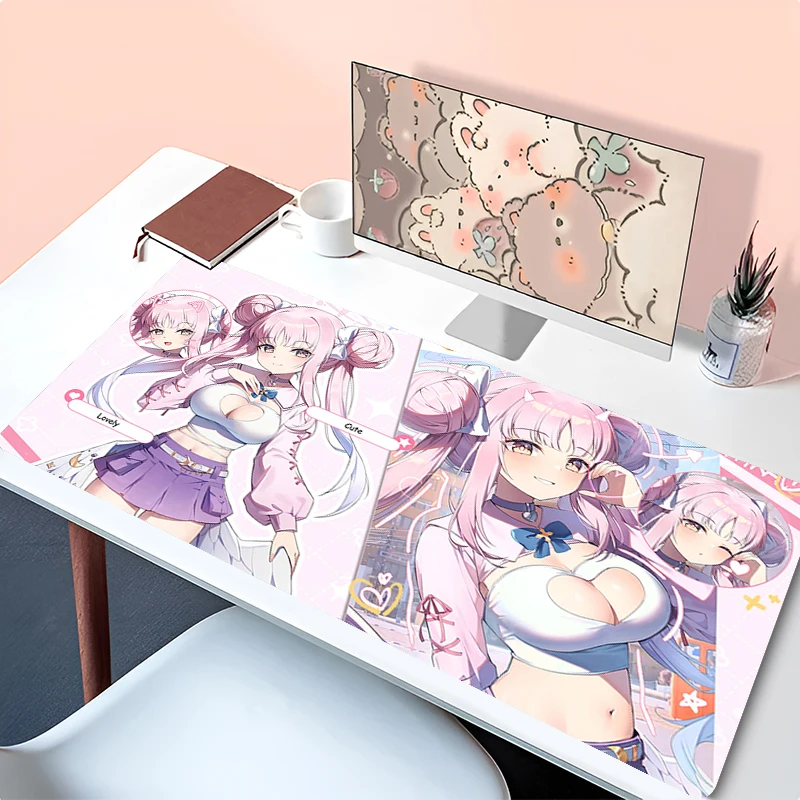 

Anime Mouse Pad PC Blue Archive HD Print Gamer Keyboard Pad Sexy Girl Misono Mika Desk Mouse Mat Laptop Kawaii Gaming Mousepad