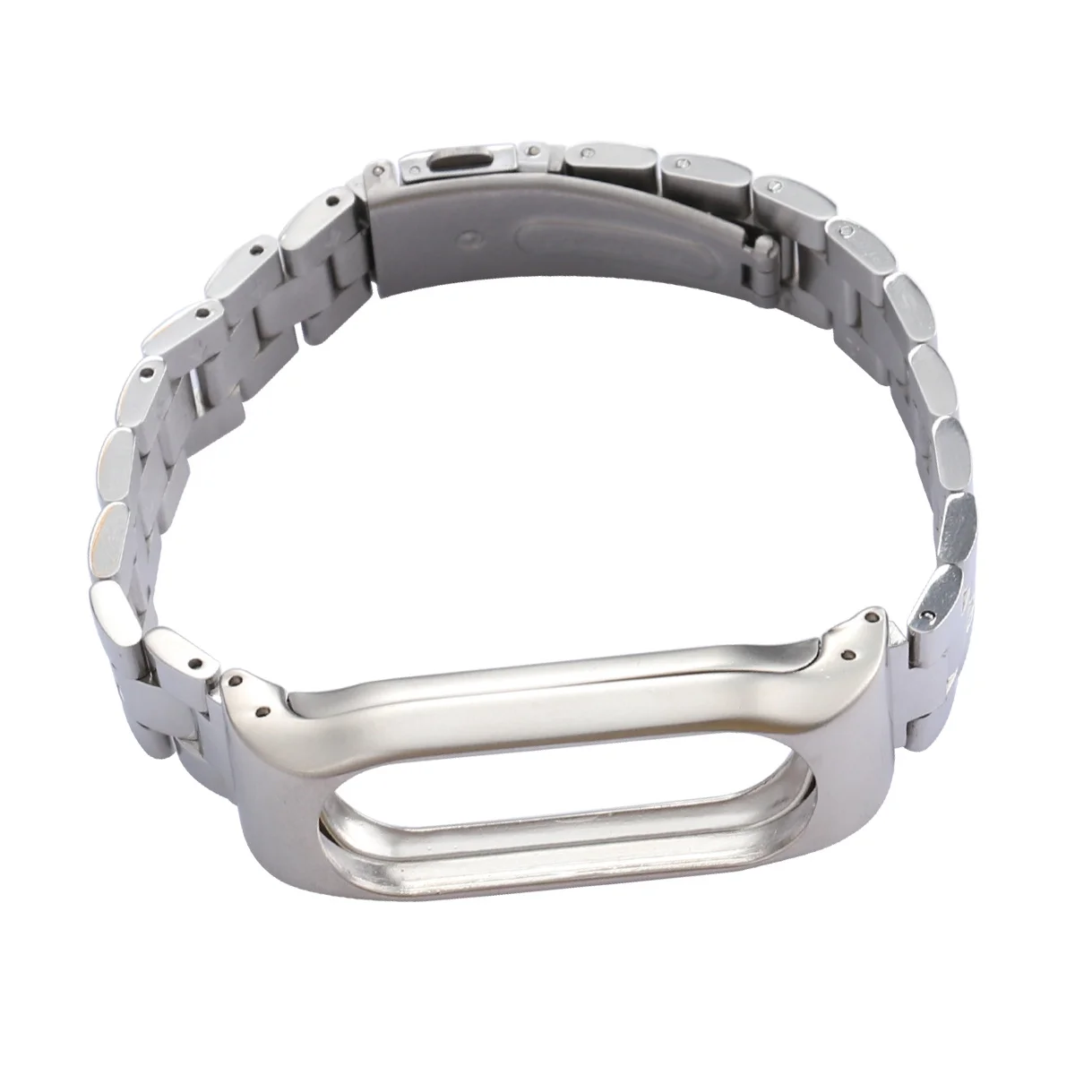 

Stainless Steel Wristband For 2 Silver Adjustable Replacement Strap Durable Metal Bracelet Fit Daily Wear