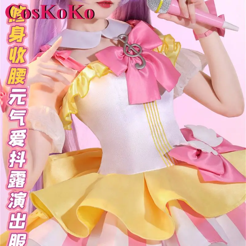 CosKoKo Manaka Laala Cosplay Anime Pripara Costume Sweet Gorgeous Uniform Dress Women Halloween Carnival Role Play Clothing S-L