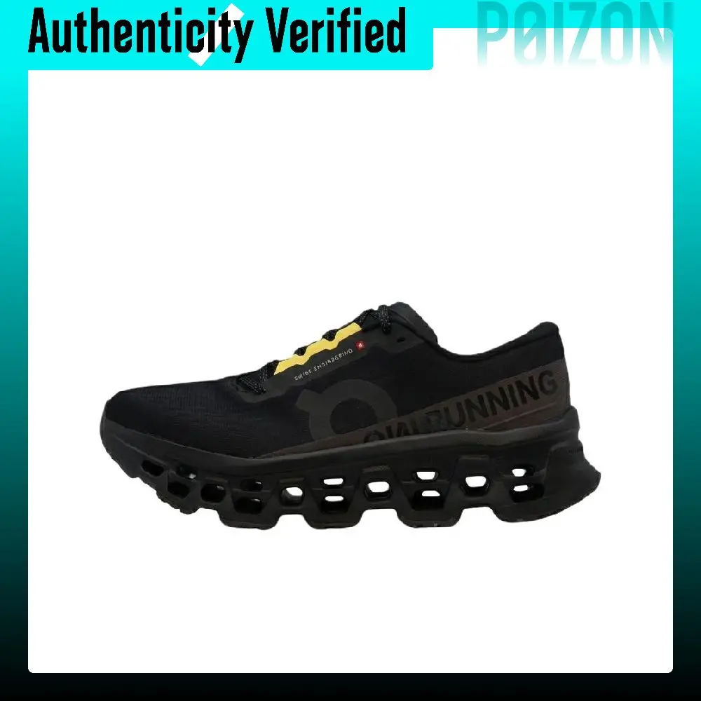 Zapatillas de running transpirables On Cloudmonster 3, modelo para hombre, color negro, 3MG11060082.