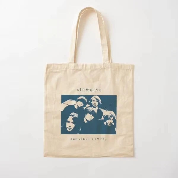 

Slowdive Cotton Canvas Bag Reusable Fashion Ladies Unisex Shoulder Bag Travel Designer Foldable Handbag Fabric