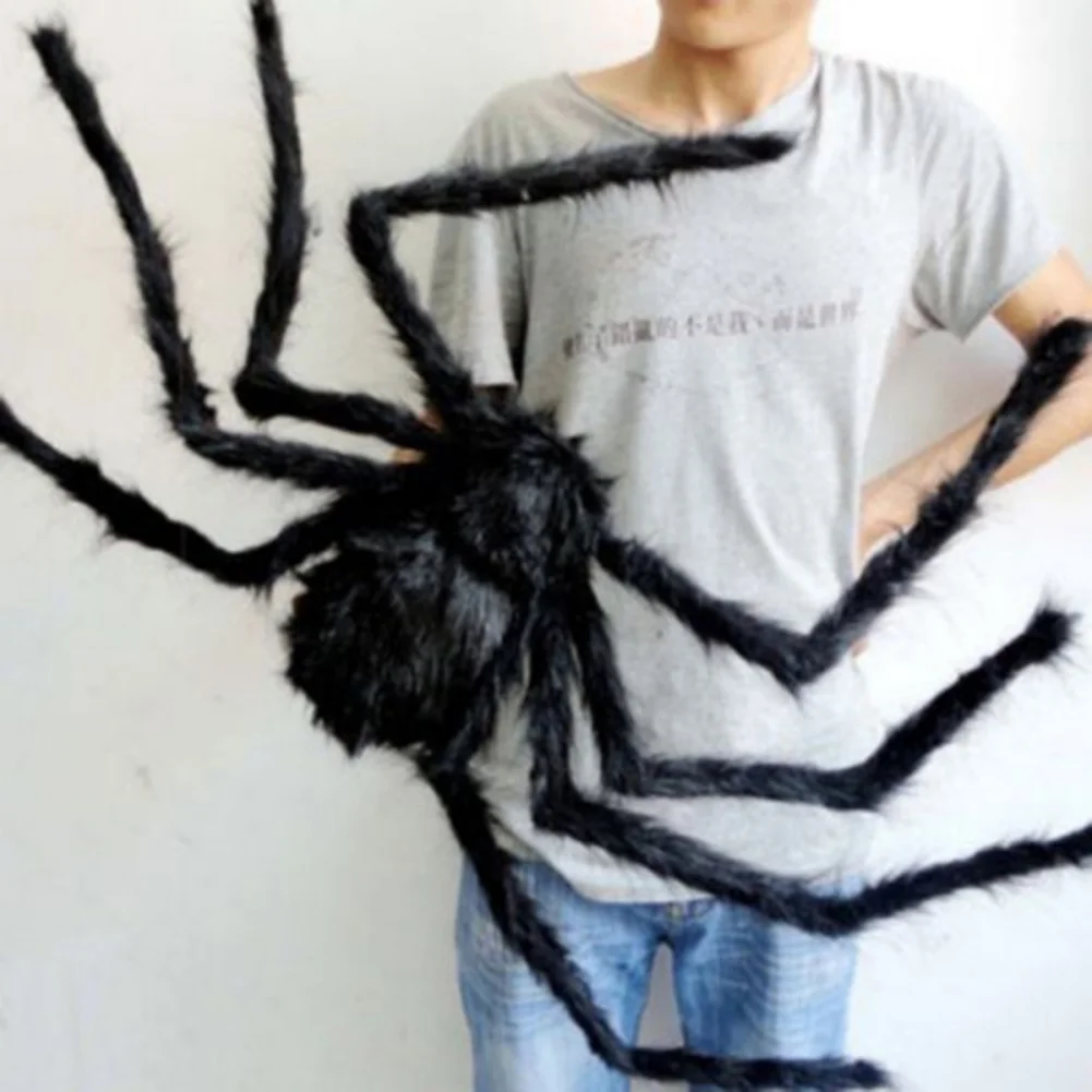 子供用の超大型ぬいぐるみスパイダー,ハロウィーンデコレーション,パーティーや家の装飾用のアクセサリー,75cm/90cm/125cm/150cm/200cm