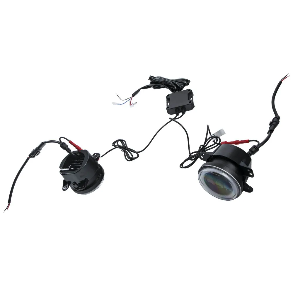 

2x 4" RGB LED Fog Lights Hi/Lo Beam Projector For Jeep Wrangler JK 07-18 RGB Fog Light Pair 4" RGB LED Fog Lights Bluetooth