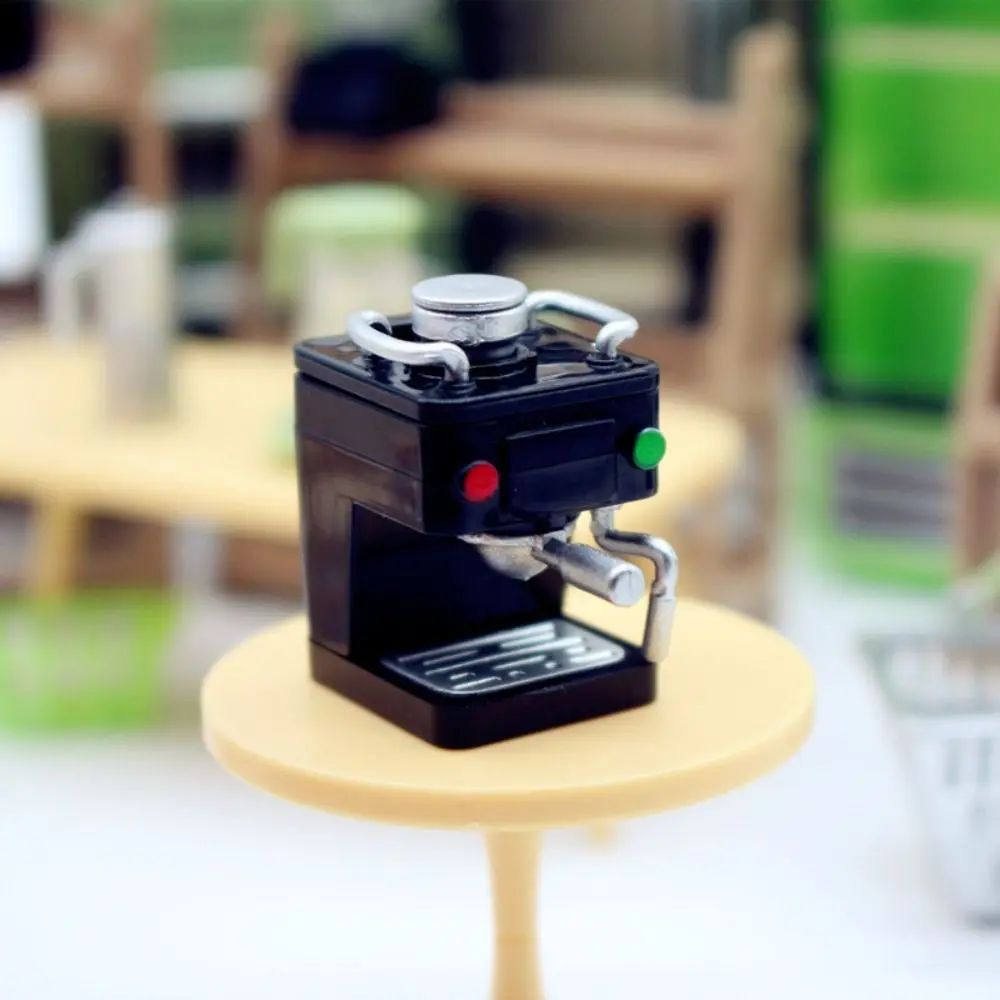 1:12 Miniature Dollhouse Coffee Maker Plastic Funny Coffee Machine Model Kitchen Electrical Appliances Girls