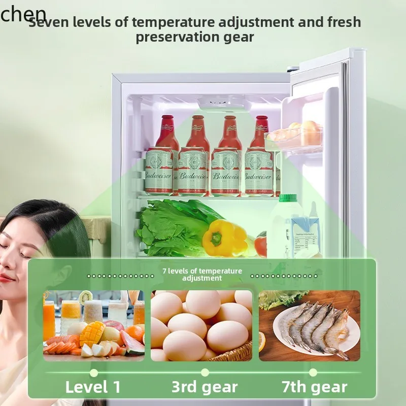 ZML refrigerator small household double door single dormitory mini first-class energy efficiency and power saving