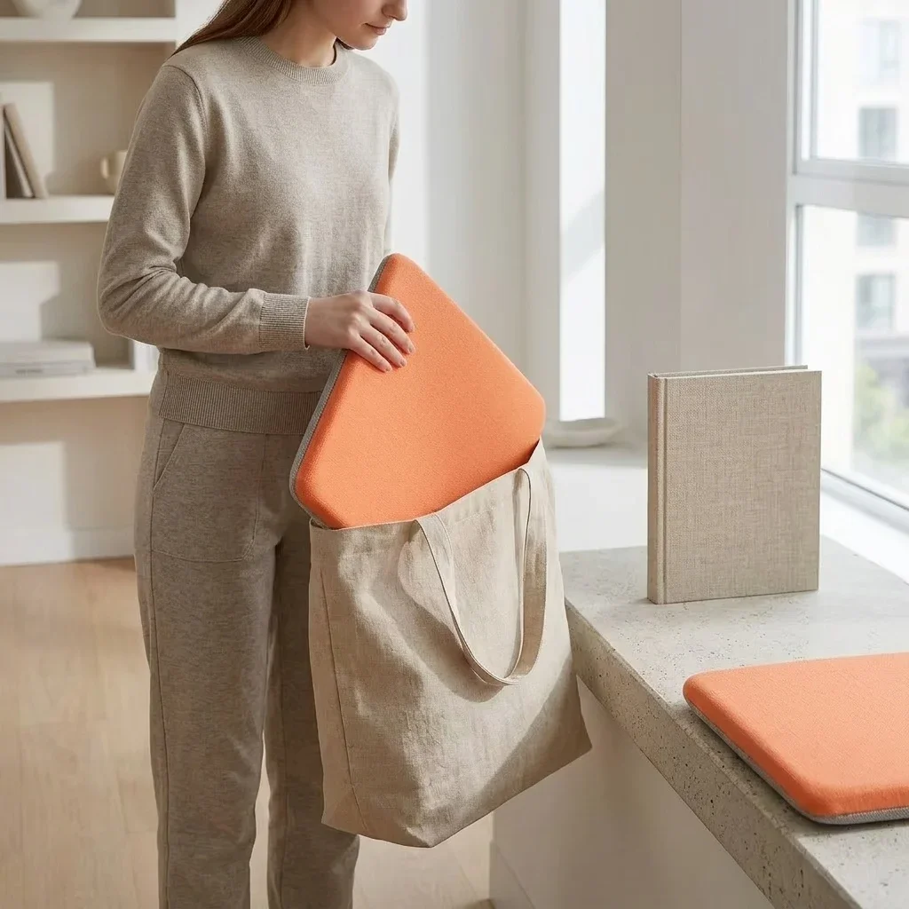 Washable 40x40cm Natural Latex Seat Cushion Square Office Chair Pad Relieve Sore Buttocks Household Ergonomic Breathable
