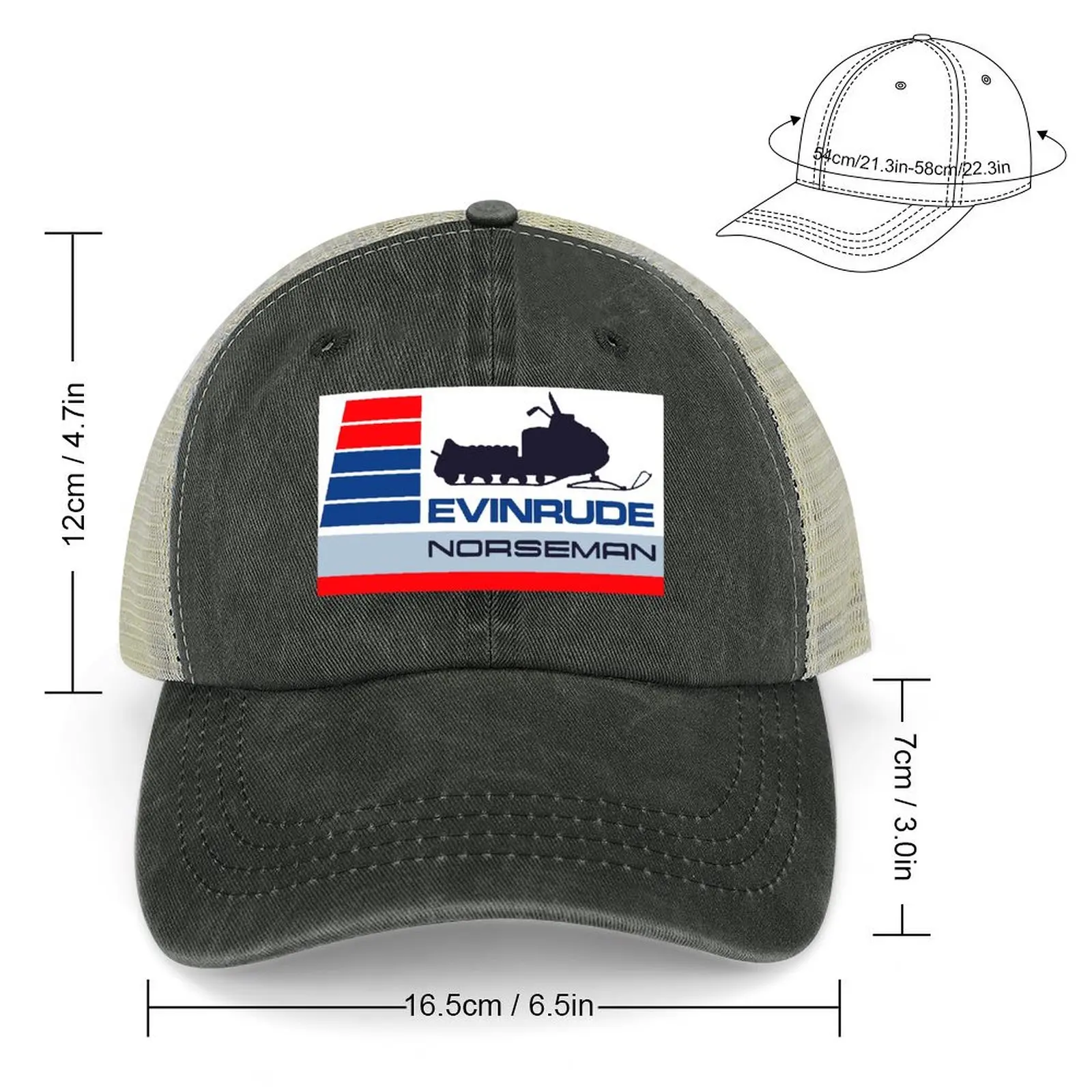 Evinrude Norseman Snowmobiles Cowboy Hat New In Hat cute Golf Wear Men's Caps Women's