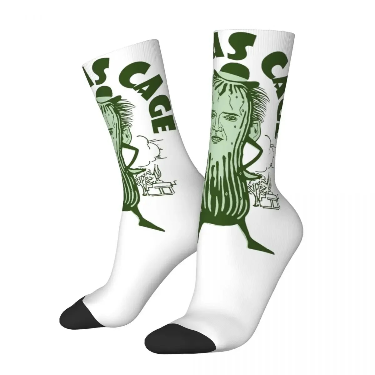 

Cool Picolas Cage Nicolas Cage Soccer Socks Novelty Street Style Socks for Women Men Sweat Absorbing