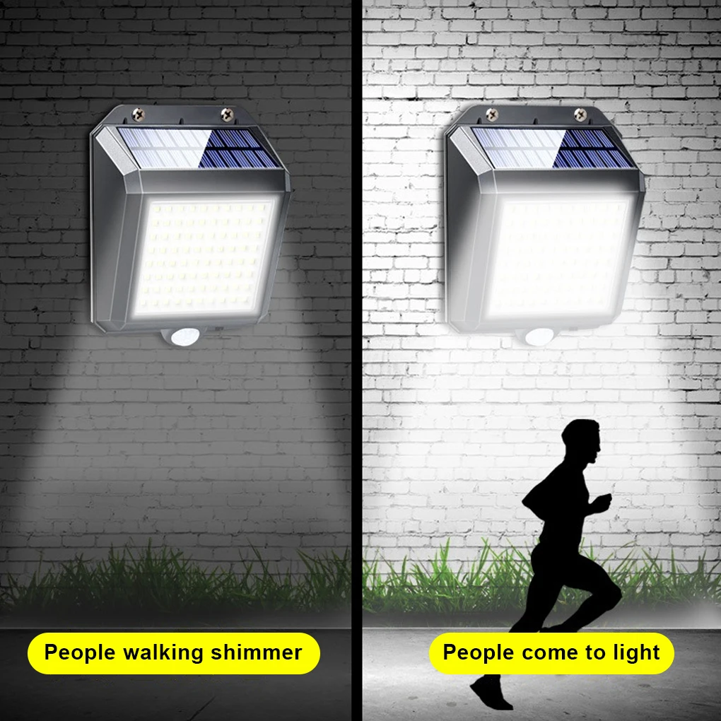 Human Sensing Wall Mounted Lamp, Luz Solar Powered, IP65 impermeável