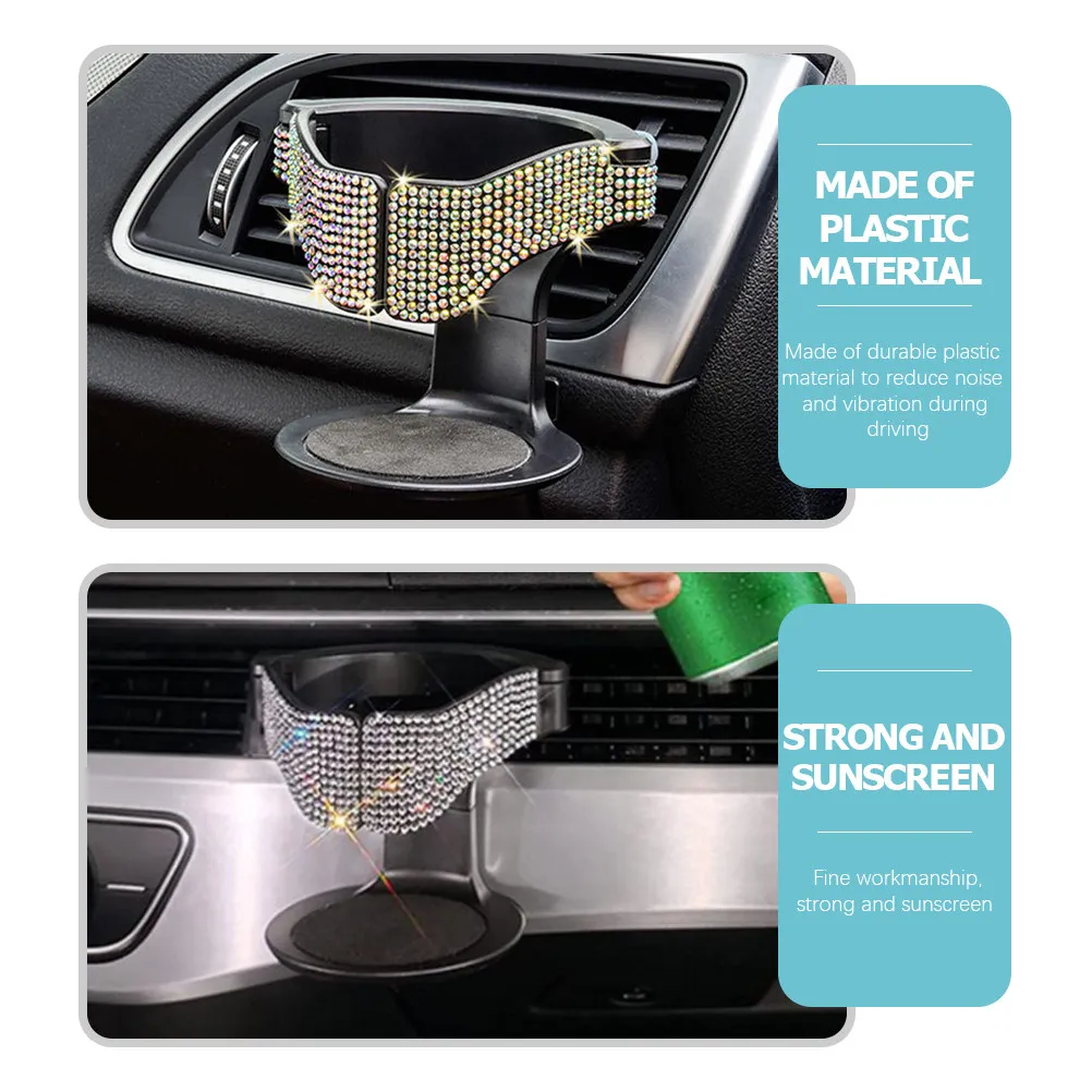 Car Air Vent Cup Holder Adapter Universal Vehicle Mounted Drink Holder for Bottles Mugs Non-Slip Design Sunproof Strong Build