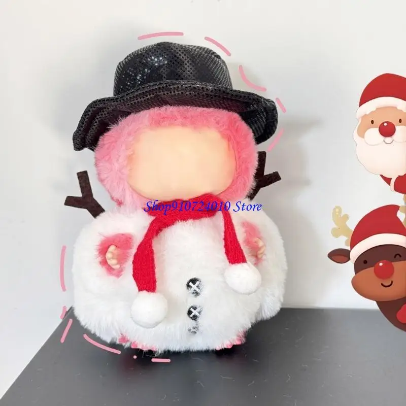 77HD الموسمية دمية زي ل 15 سنتيمتر أنيمي الشكل دمية أفخم عيد الميلاد ثلج الزي أنيمي دمية خلع الملابس الديكور #4