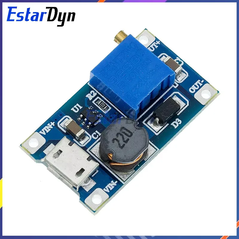 MT3608 DC-DC Step Up Converter Booster Power Supply Module Boost Step-up Board MAX output 28V 2A for arduino diy kit