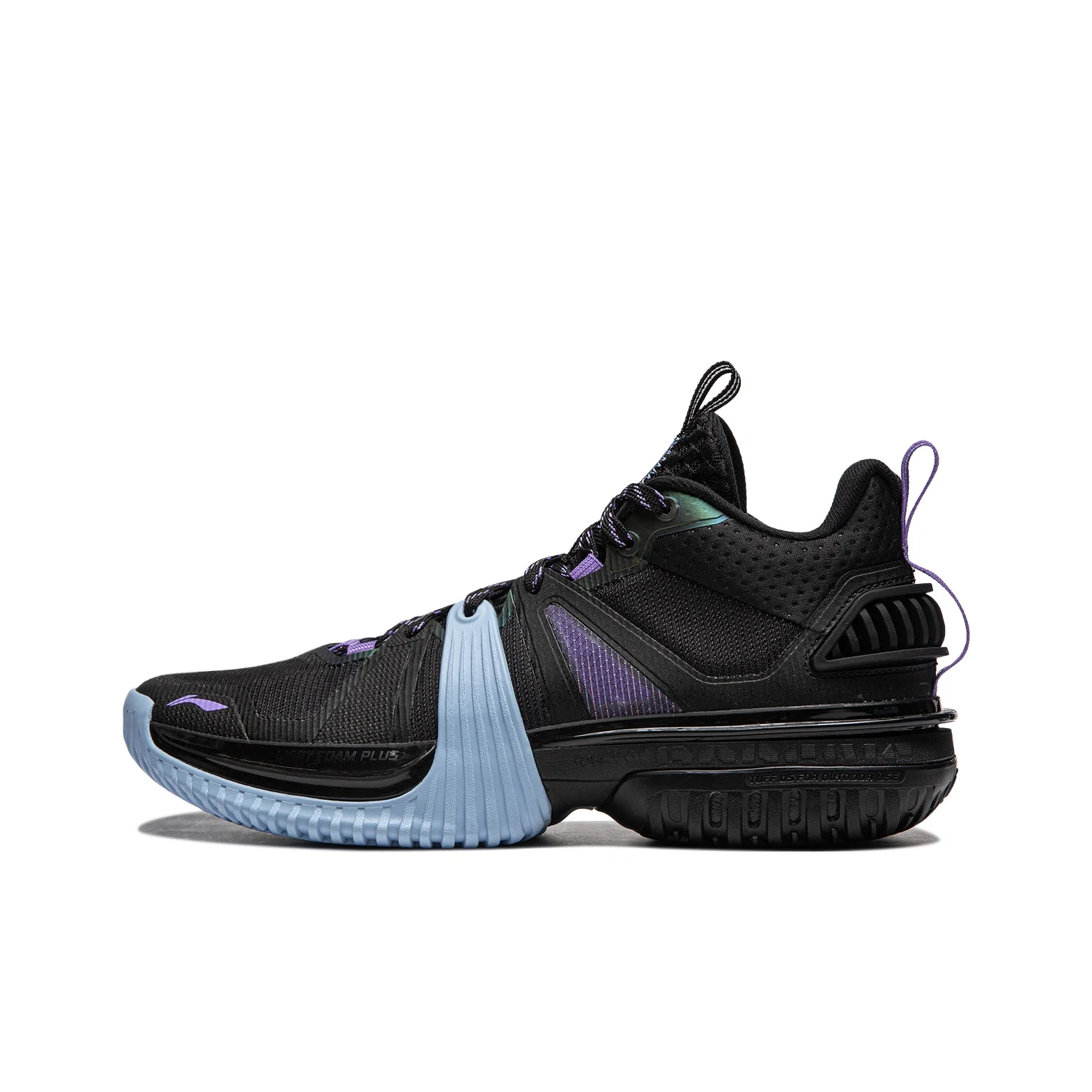 Li Ning Storm 2024 Cushioning Breathable Lightweight Rebound Low top Basketball Shoes Men's Black ABFU017-1