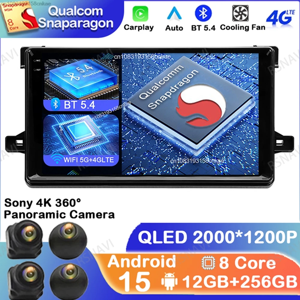 

Android 15 For Toyota Prius XW50 2015 - 2020 Qualcomm 5G WIFI QLED Autoradio GPS DVD DSP Navigation Multimedia Car Radio Stereo