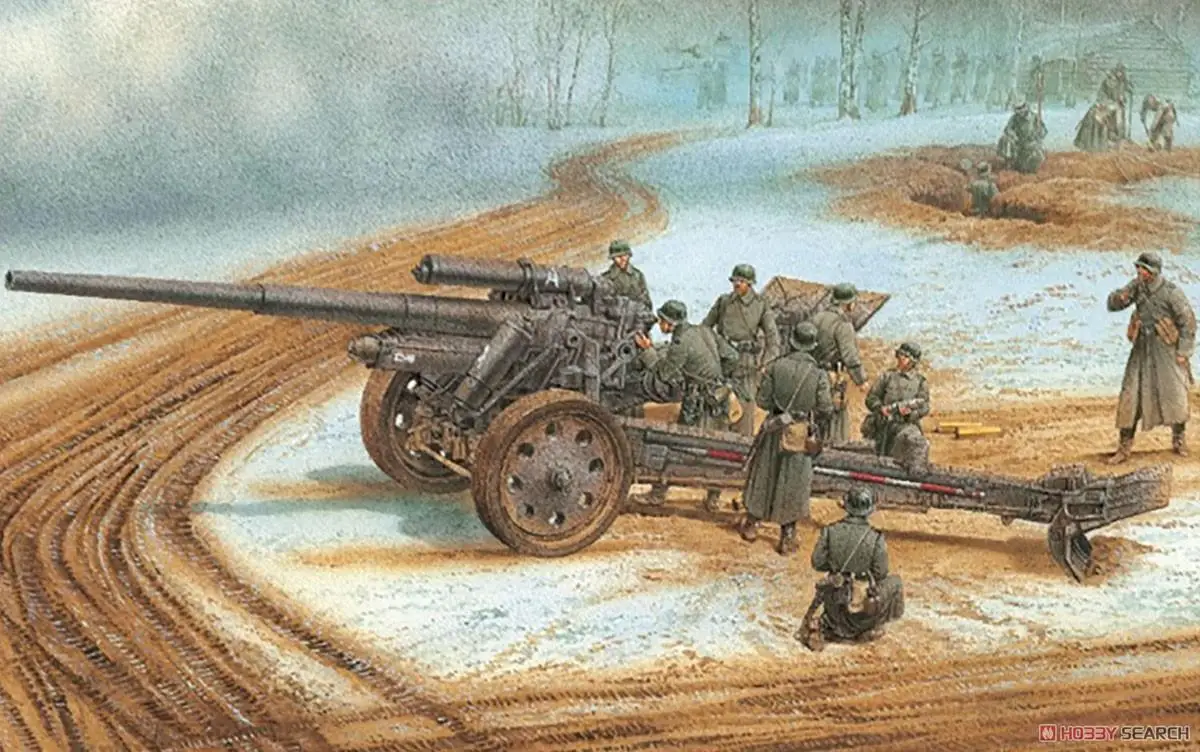 DRAGON 6411 1/35 WW.II Германия 10 см sK 18 Cannon w/алюминиевый корпус и фигурка пистолета