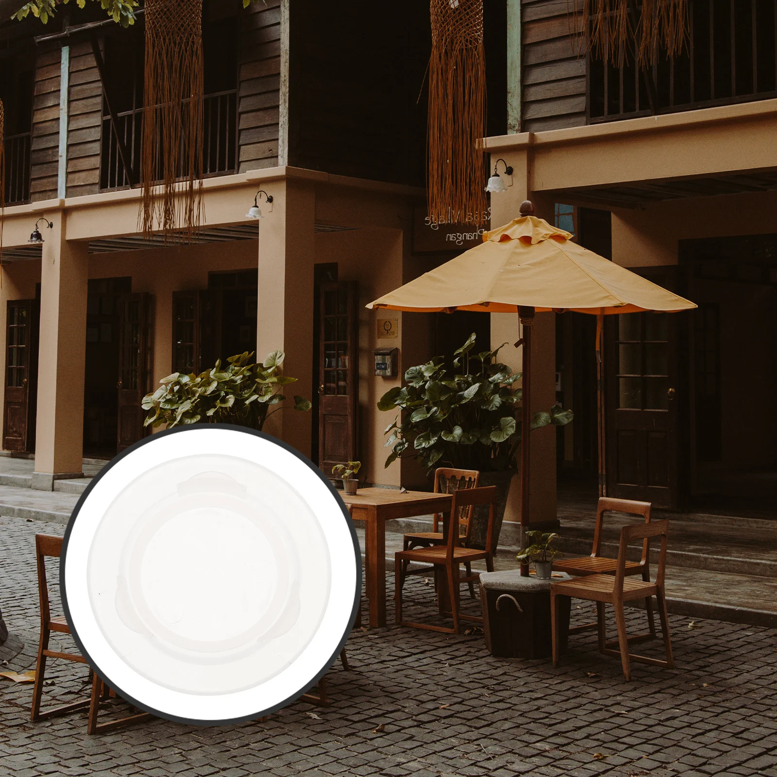 

5Set Umbrella Table Hole Cap Plastic Patio Table Ring Plug Stabilizes Protects Outdoor Bar Hole Accessories Garden