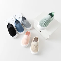 2024 New Spring Summer Mesh Breathable Non-Slip Baby Shoes 6M-36M Boys Girls Sip On Sneakers Casual Sport Shoes First Walkers