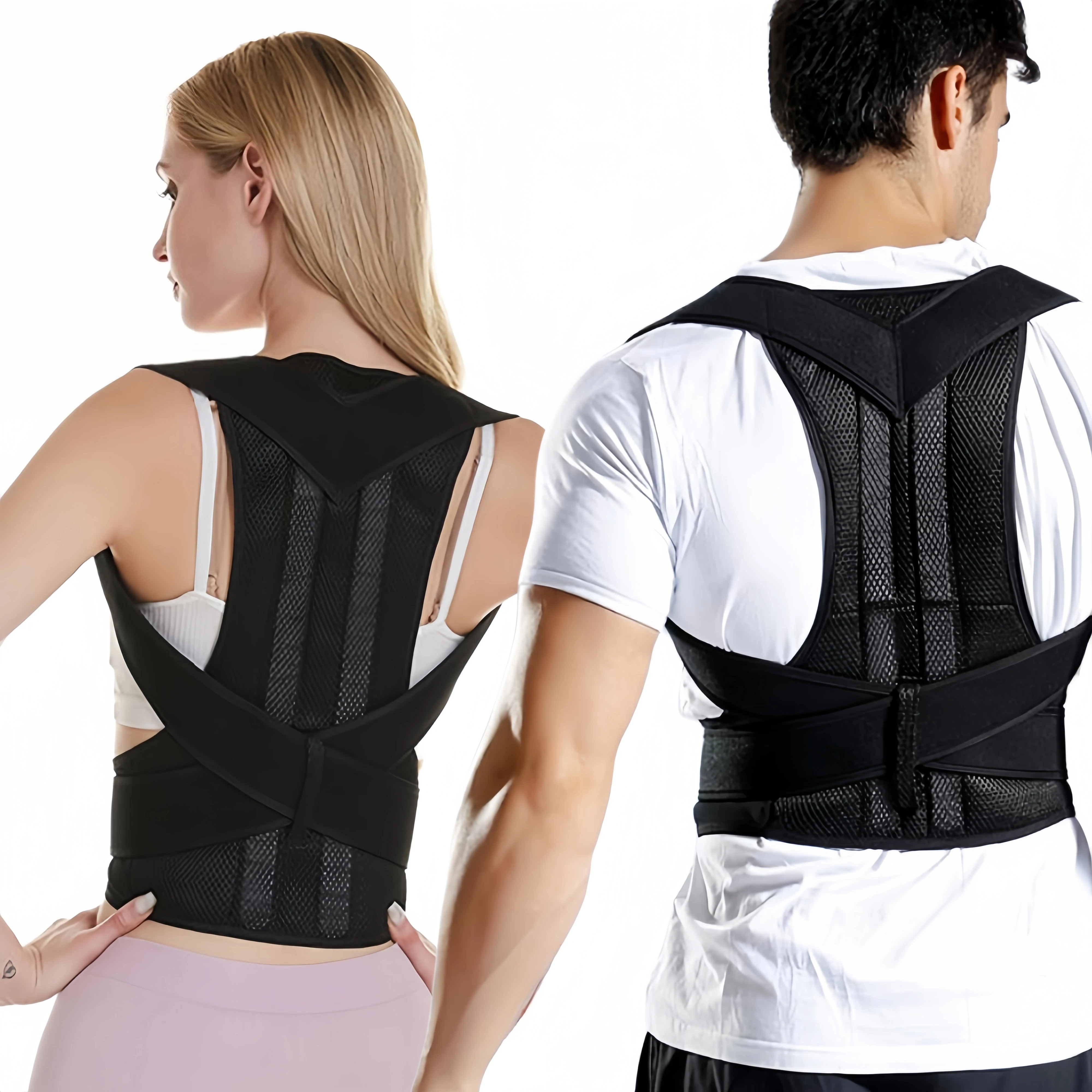 Back Brace Posture Corrector for Women & Men Back Lumbar Support Shoulder Posture Support for Improve Posture & Back Pain Relief