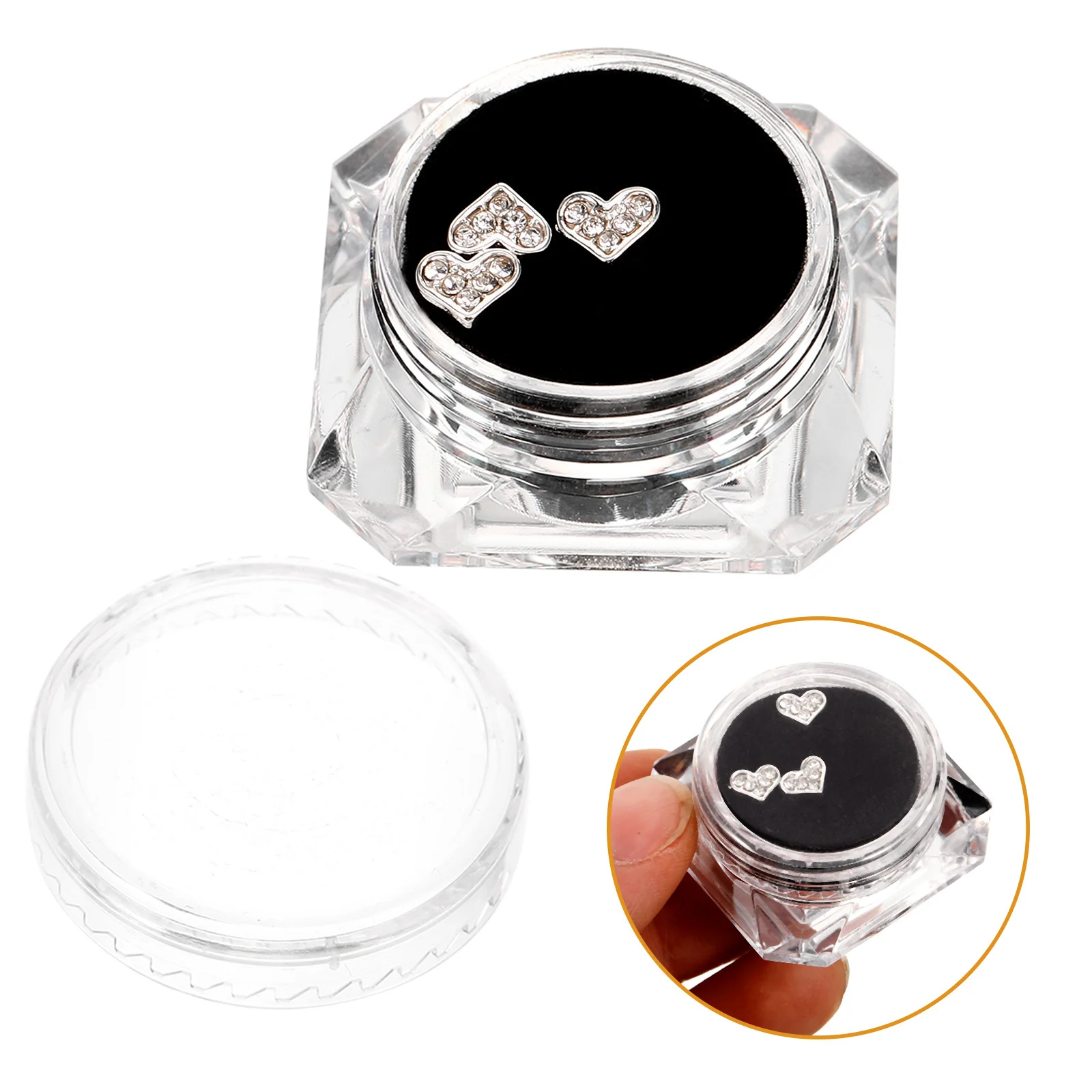 

Heart Pearl Tooth Rhinestones Decor Diy Teeth Jewelry Kit For Women Fashion Dental Art Manicure Decors Lightweight