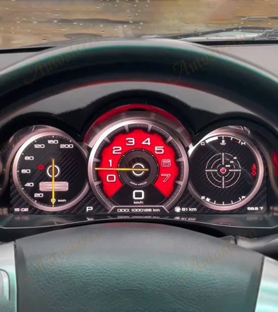 تحديث 2026 لسيارة تويوتا هايلكس فورتشنر 2007-2015 قمرة القيادة الافتراضية الرقمية العنقودية سيارة عداد المسافات شاشة لوحة القيادة LCD سرعة متر