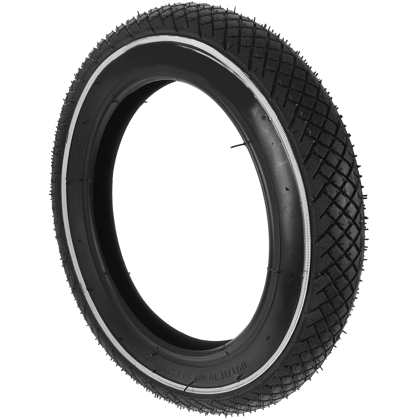 

Balance Bike Tire Durable Rubber Anti Slip High Quality Kids Bicycle Outer Tire for Replacement Parts Black External Child