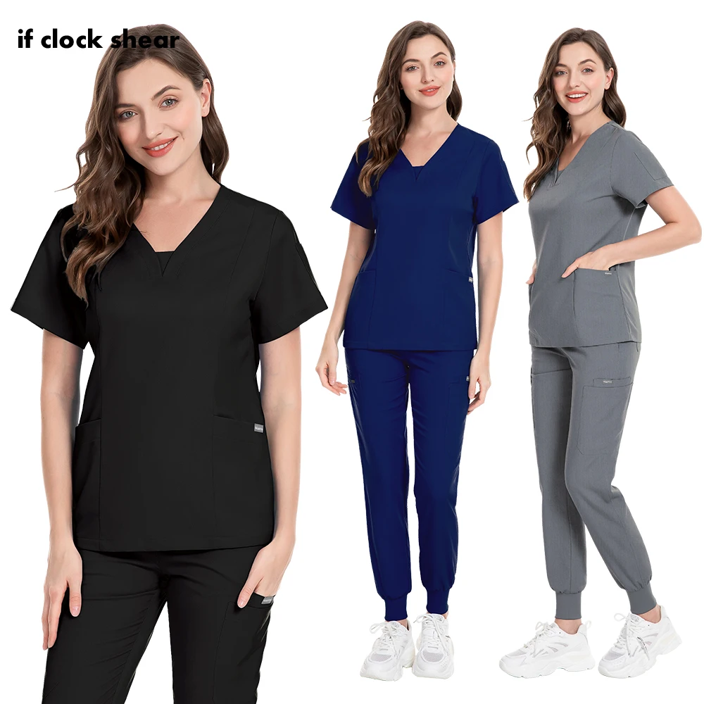 

Pet Veterinary Nurse Jogger Suit Anesthetist Dentist Work Suit Medical Doctor Workwear Pharmacy Scrubs Uniform Women Spa Uniform