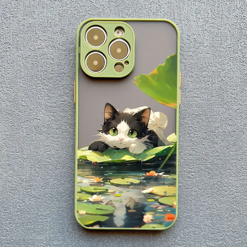 Katzen-Handyhülle im verschiedenen Stil für iPhone 17 16 13 12 Pro Max Mini 15 14 11 Pro Max Plus 16 Plus X XS XR Süße freche Katzenhüllen – Detail 3