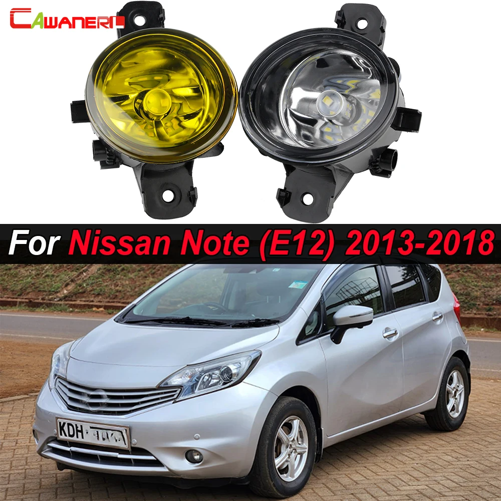 2 X Car H11 Front Fog Light Lampshade + 55W 100W LED Halogen Bulb 12V For Nissan Note E12 2013 2014 2015 2016 2017 2018