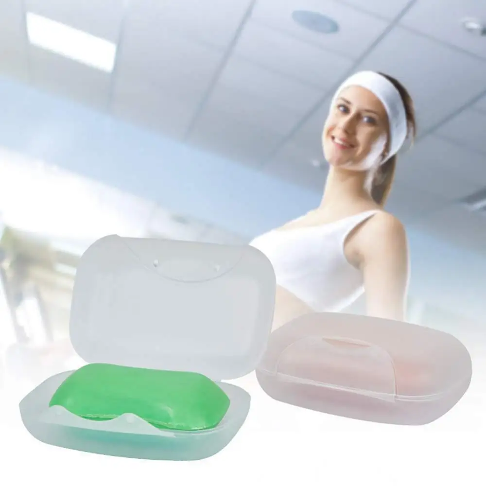 

Portable Soap Dish Holder Storage Box Bathroom Soap Box Holder Travel Camping Case Container