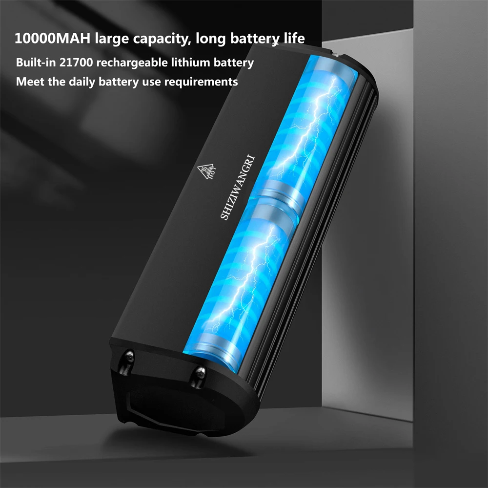 10000mAh Bicycle Headlight 6000LM 16*LED Bike Light Front  USB Charge Waterproof Lamp Alloy MTB Road Cycling Flashlight