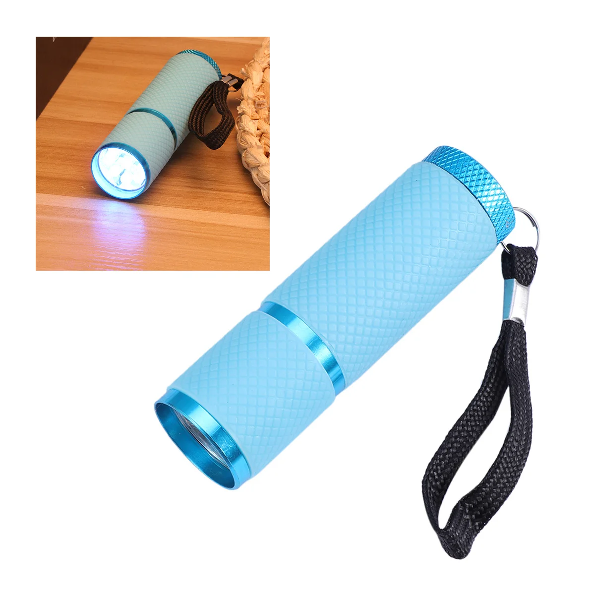 9 مصباح يدوي الشعلة سبائك الألومنيوم حجم صغير المحمولة كشف المال مقاوم للماء في الهواء الطلق التخييم المشي لمسافات طويلة ركوب الدراجات في حالات الطوارئ