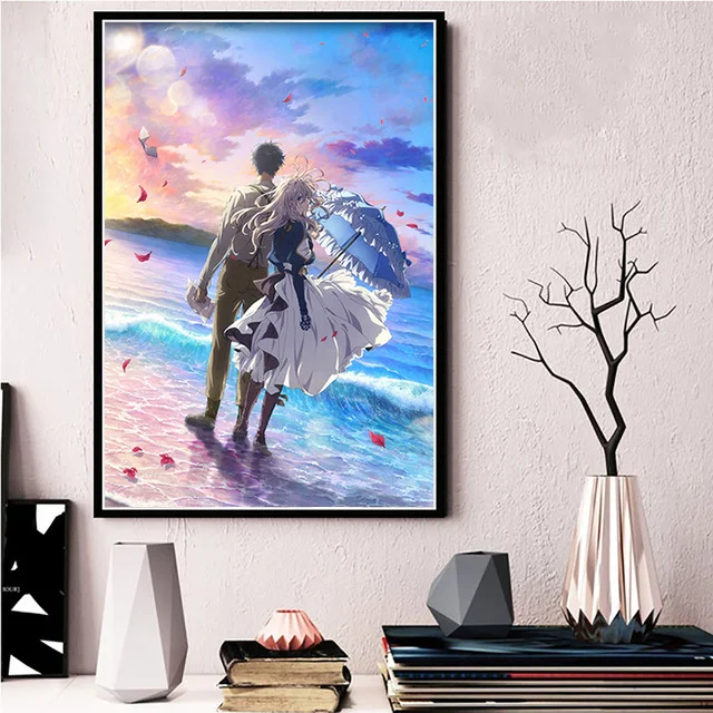 Violet Evergarden Poster Hot Anime Canvas Painting Animated Characters Wall Pictures HD Print for Living Room Home Decor Cuadros